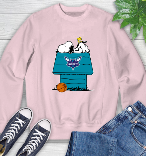 Charlotte Hornets NBA Basketball Snoopy Woodstock The Peanuts Movie Sweatshirt 9