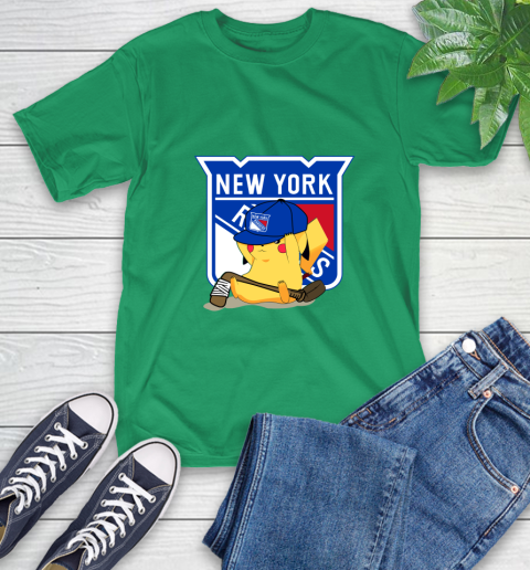NHL Pikachu Hockey Sports New York Rangers T-Shirt 7