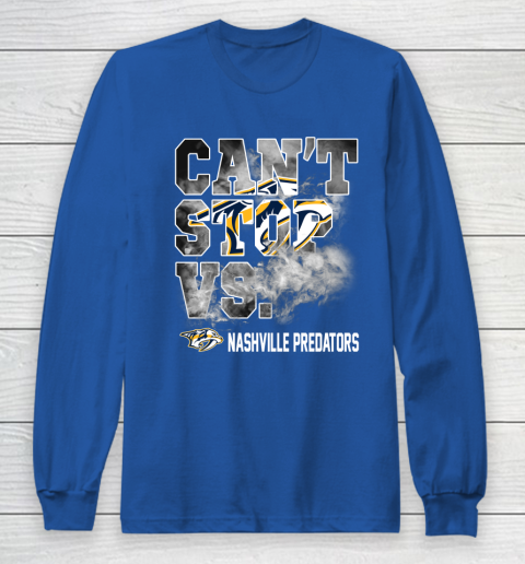 NHL Nashville Predators Hockey Can't Stop Vs Long Sleeve T-Shirt 6