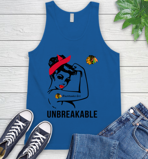 NHL Chicago Blackhawks Girl Unbreakable Hockey Sports Tank Top 3