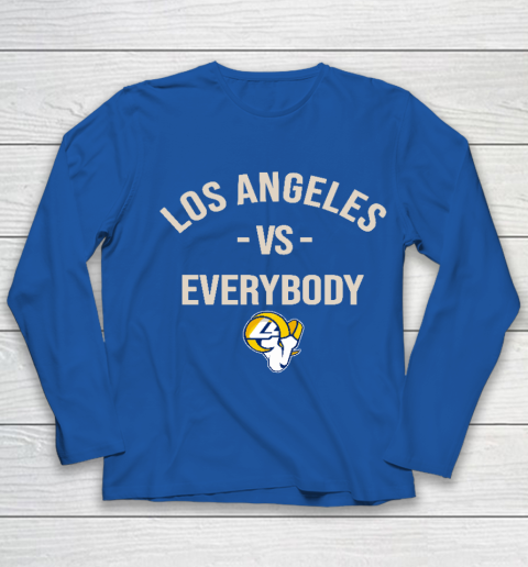 Los Angeles Rams Vs Everybody Youth Long Sleeve - Image 8