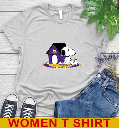 NFL Football Minnesota Vikings Snoopy The Peanuts Movie Shirt Women's T-Shirt