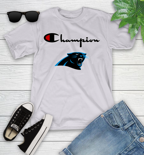 NFL Football Carolina Panthers Champion Shirt Youth T-Shirt 2
