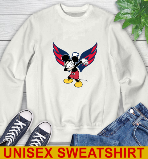 Washington Capitals NHL Hockey Dabbing Mickey Disney Sports Sweatshirt