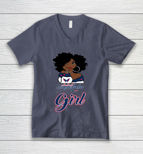 Washington Capitals Girl NHL V-Neck T-Shirt 8