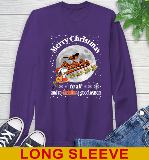 Baltimore Orioles Merry Christmas To All And To Orioles A Good Season MLB Baseball Sports Long Sleeve T-Shirt 5