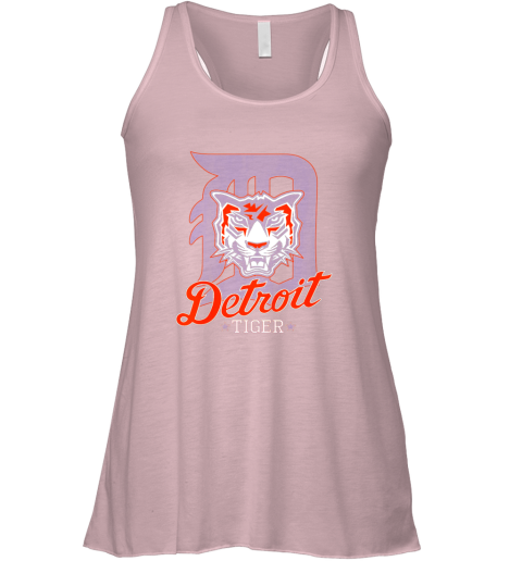 lke9 tiger mascot distressed detroit baseball t shirt new flowy tank 32 front soft pink