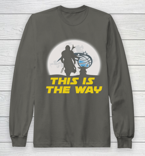 Orlando Magic NBA Basketball Star Wars Yoda And Mandalorian This Is The Way Long Sleeve T-Shirt 5