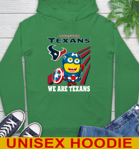 NFL Football Houston Texans Captain America Marvel Avengers Minion Shirt Hoodie 8