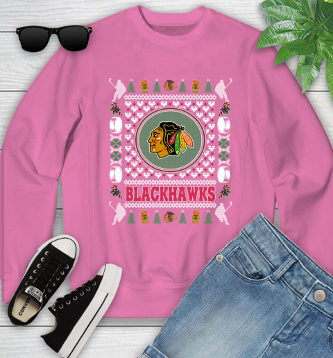 Chicago Blackhawks Merry Christmas NHL Hockey Loyal Fan Ugly Shirt 120