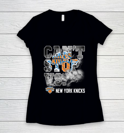 NBA New York Knicks Basketball Can't Stop Vs Women's V-Neck T-Shirt