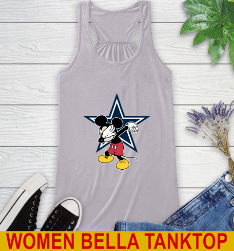 Dallas Cowboys NFL Football Dabbing Mickey Disney Sports Racerback Tank 5