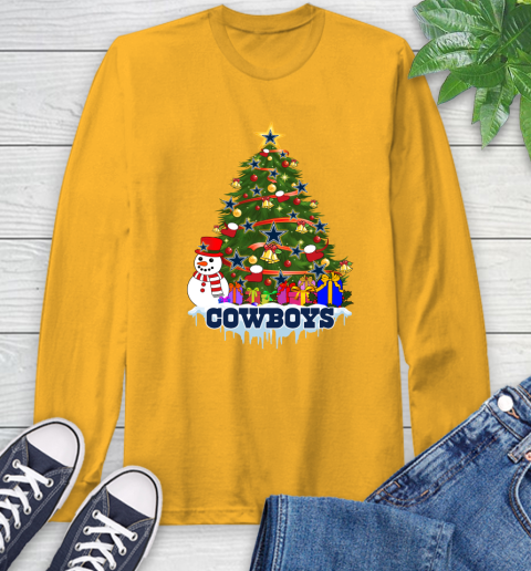 Dallas Cowboys Merry Christmas NFL Football Sports Long Sleeve T-Shirt 3