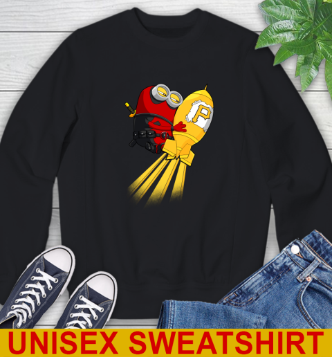 MLB Baseball Pittsburgh Pirates Deadpool Minion Marvel Shirt Sweatshirt