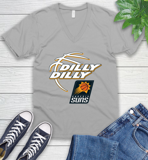 NBA Phoenix Suns Dilly Dilly Basketball Sports V-Neck T-Shirt 4