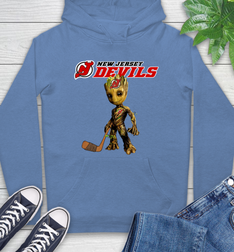 New Jersey Devils NHL Hockey Groot Marvel Guardians Of The Galaxy Hoodie 11