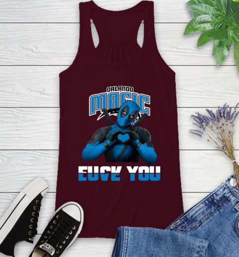 NBA Orlando Magic Deadpool Love You Fuck You Basketball Sports Racerback Tank 2
