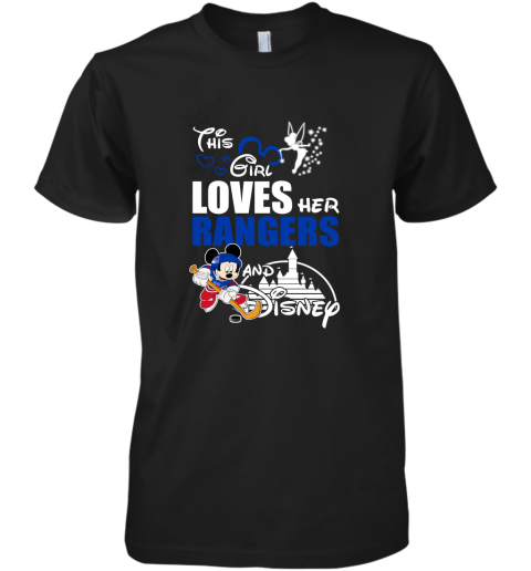 This Girl Love Her New York Rangers And Mickey Disney Premium Men's T-Shirt