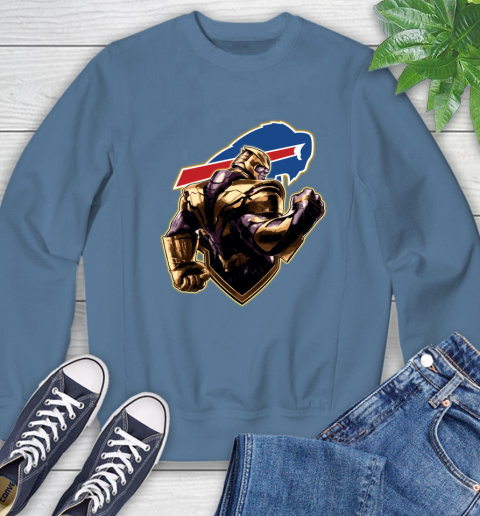 NFL Thanos Avengers Endgame Football Sports Buffalo Bills Sweatshirt 7