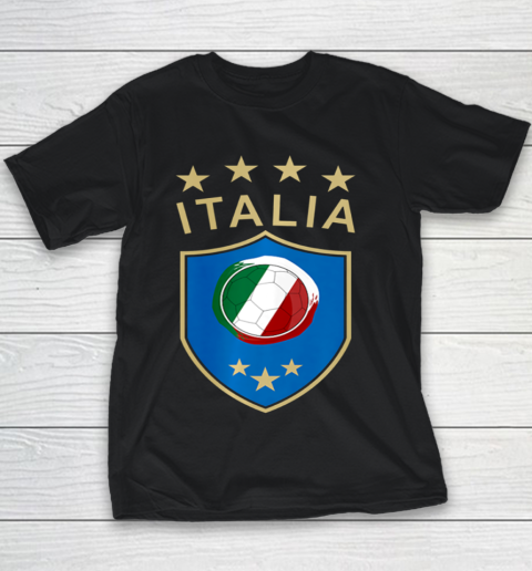 Italy Soccer Italian Italia Flag Football Player Youth T-Shirt