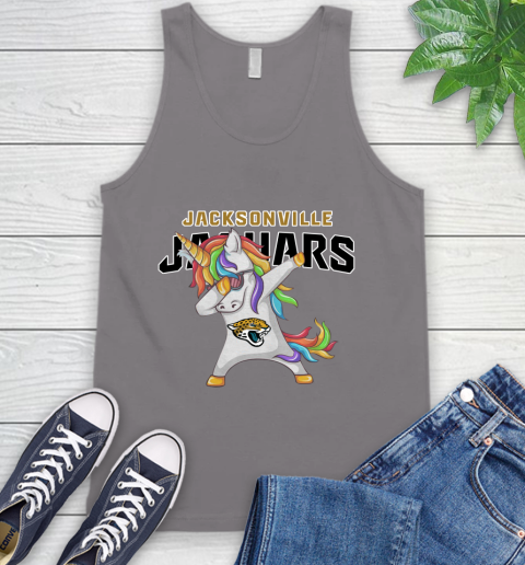 Jacksonville Jaguars NFL Football Funny Unicorn Dabbing Sports Tank Top 7