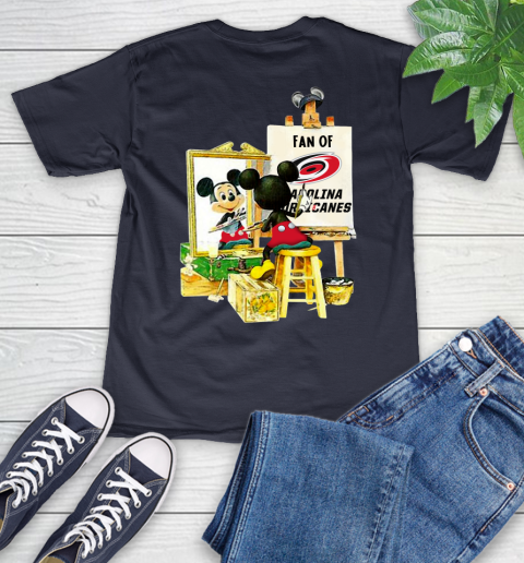 NHL Hockey Carolina Hurricanes Mickey Drawing Shirt 47
