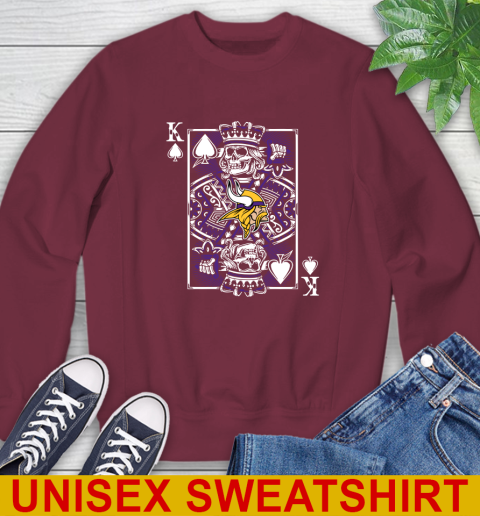 Minnesota Vikings NFL Football The King Of Spades Death Cards Shirt Sweatshirt 6