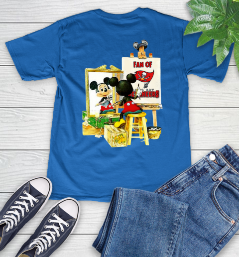 NFL Football Tampa Bay Buccaneers Mickey Drawing Shirt 50