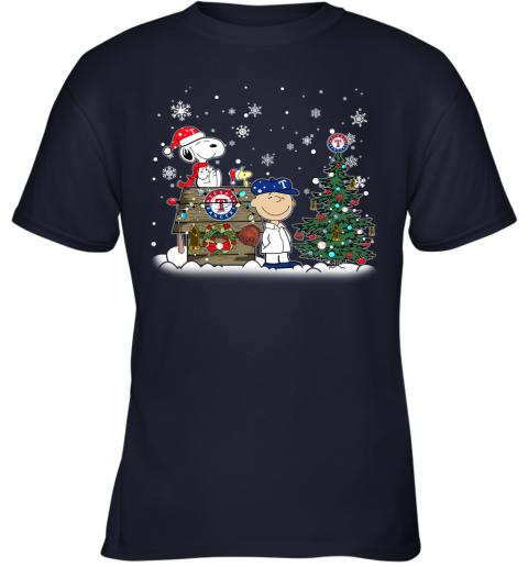 Snoopy Christmas Texas Rangers T Shirts - teejeep