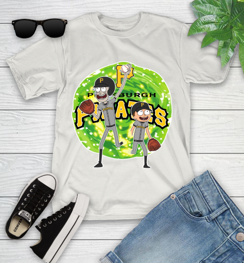 MLB Pittsburgh Pirates Rick And Morty Baseball Sports Youth T-Shirt 12