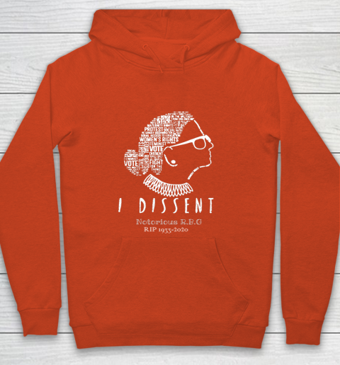 Notorious RBG 1833  2020 R.I.P Ruth Bader Ginsburg I Dissent Youth Hoodie 3