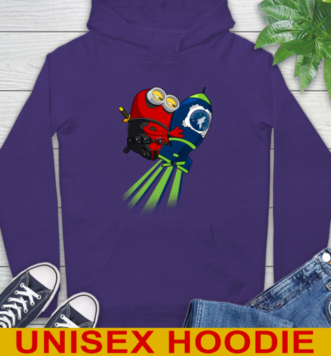 NBA Basketball Minnesota Timberwolves Deadpool Minion Marvel Shirt Hoodie