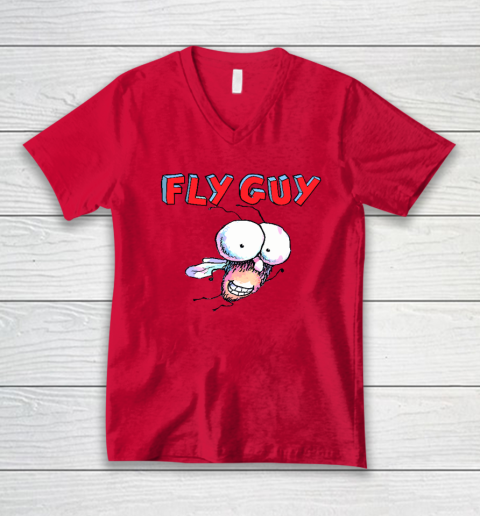 Fly Guy Funny V-Neck T-Shirt 3