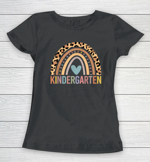 Kindergarten Rainbow Girls Boys Teacher Team Kinder Squad Women's T-Shirt