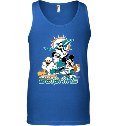 Miami Dolphins Athletic Sleeveless T-Shirt Green LOGO Oversized NFL