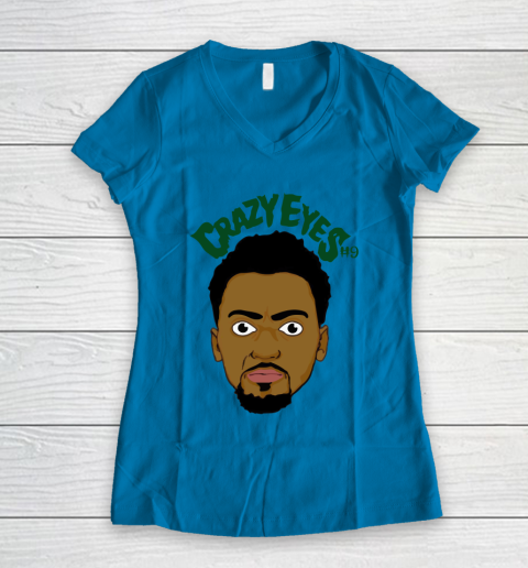 Bobby Portis Jr Crazy Eyes Women's V-Neck T-Shirt 4