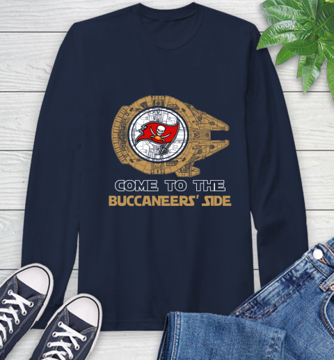 NFL Come To The Tampa Bay Buccaneers Star Wars Football Sports Long Sleeve T-Shirt 3