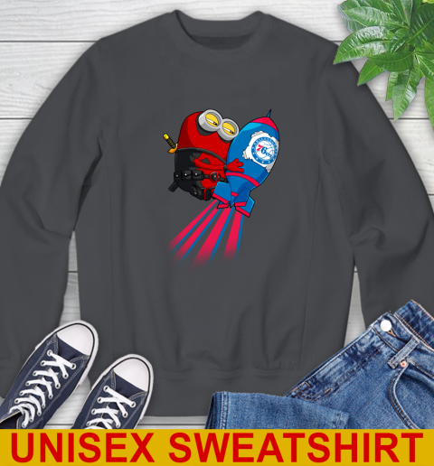 NBA Basketball Philadelphia 76ers Deadpool Minion Marvel Shirt Sweatshirt 7