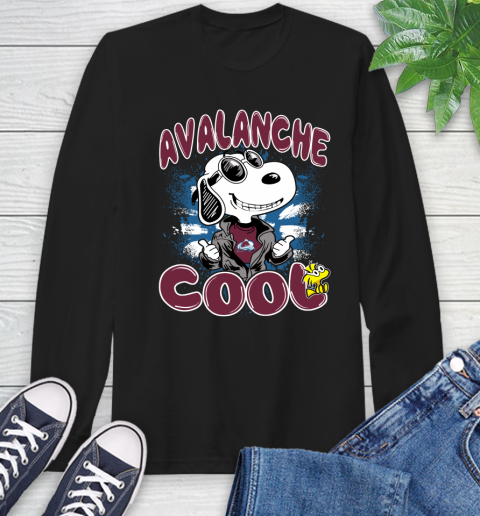 NHL Hockey Colorado Avalanche Cool Snoopy Shirt Long Sleeve T-Shirt