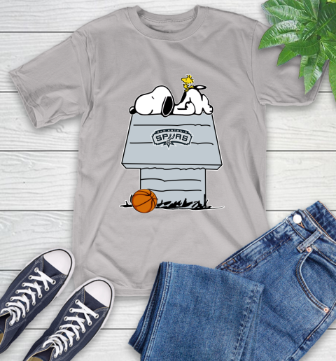 San Antonio Spurs NBA Basketball Snoopy Woodstock The Peanuts Movie T-Shirt 12