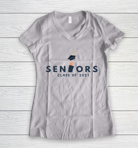 Seniors Class of 2021 College Graduation Women's V-Neck T-Shirt