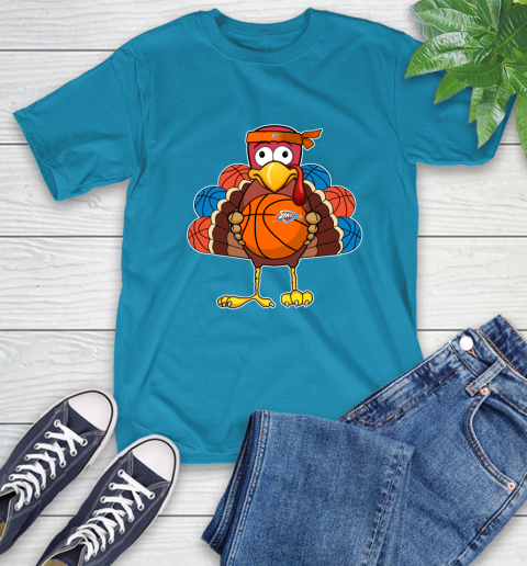 Oklahoma City Thunder Turkey thanksgiving day T-Shirt 8