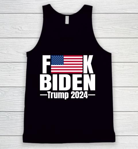 Fuck Biden American Flag Trump 2024 Tank Top