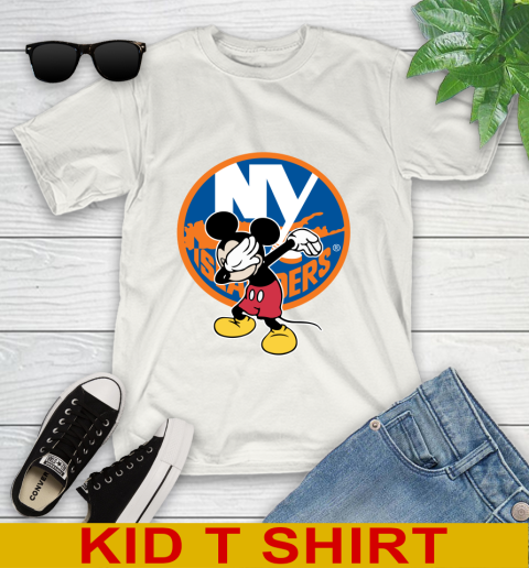 New York Islanders NHL Hockey Dabbing Mickey Disney Sports Youth T-Shirt