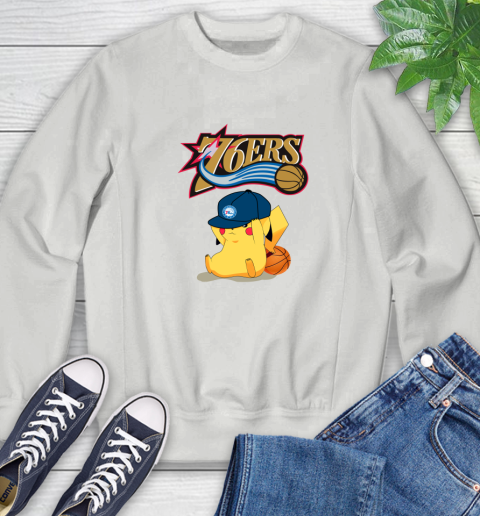 NBA Pikachu Basketball Sports Philadelphia 76ers Sweatshirt 5
