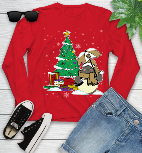 Vegas Golden Knights NHL Hockey Cute Tonari No Totoro Christmas Sports Youth Long Sleeve 11