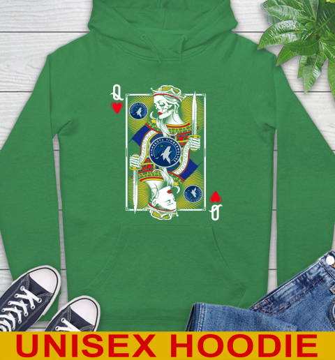 NBA Basketball Minnesota Timberwolves The Queen Of Hearts Card Shirt Hoodie 8