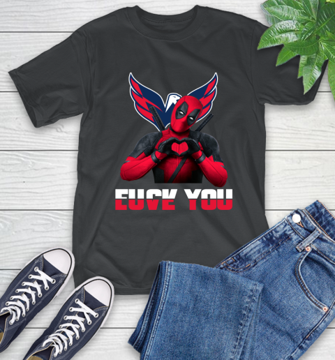 NHL Washington Capitals Deadpool Love You Fuck You Hockey Sports T-Shirt