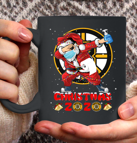 Boston Bruins Funny Santa Claus Dabbing Christmas 2020 NHL Ceramic Mug 11oz
