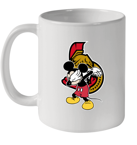 Ottawa Senators NHL Hockey Dabbing Mickey Disney Sports Ceramic Mug 11oz